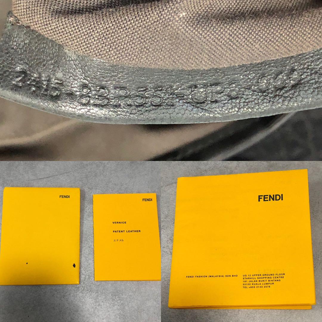 FENDI チェーンショルダーバッグ レザー ベルトモチーフ