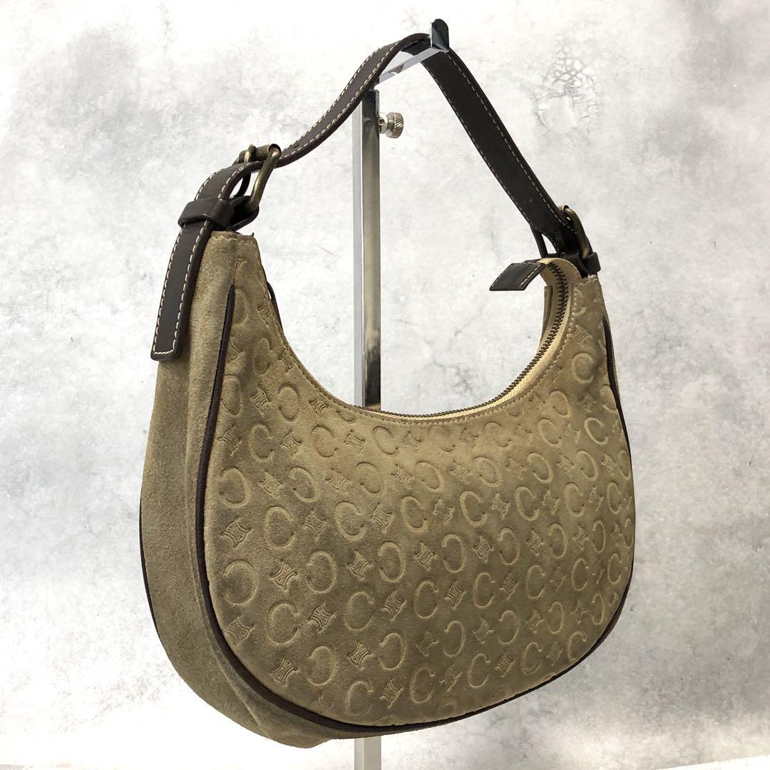 CELINE スウェード アクセサリーポーチ ハンドバッグ