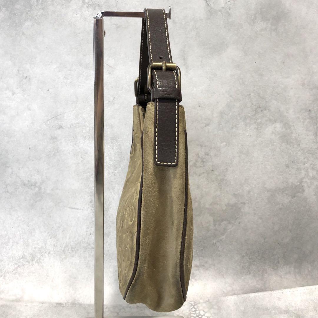 CELINE スウェード アクセサリーポーチ ハンドバッグ