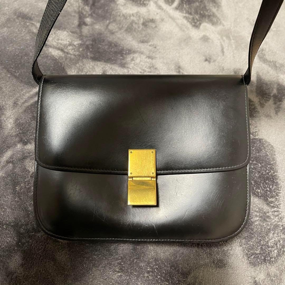 CELINE クラシックボックス ミディアム ショルダーバッグ