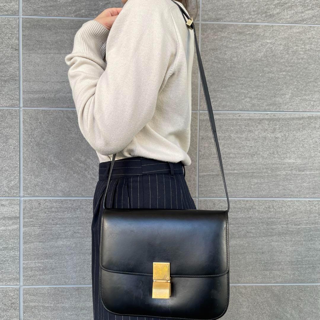 CELINE クラシックボックス ミディアム ショルダーバッグ
