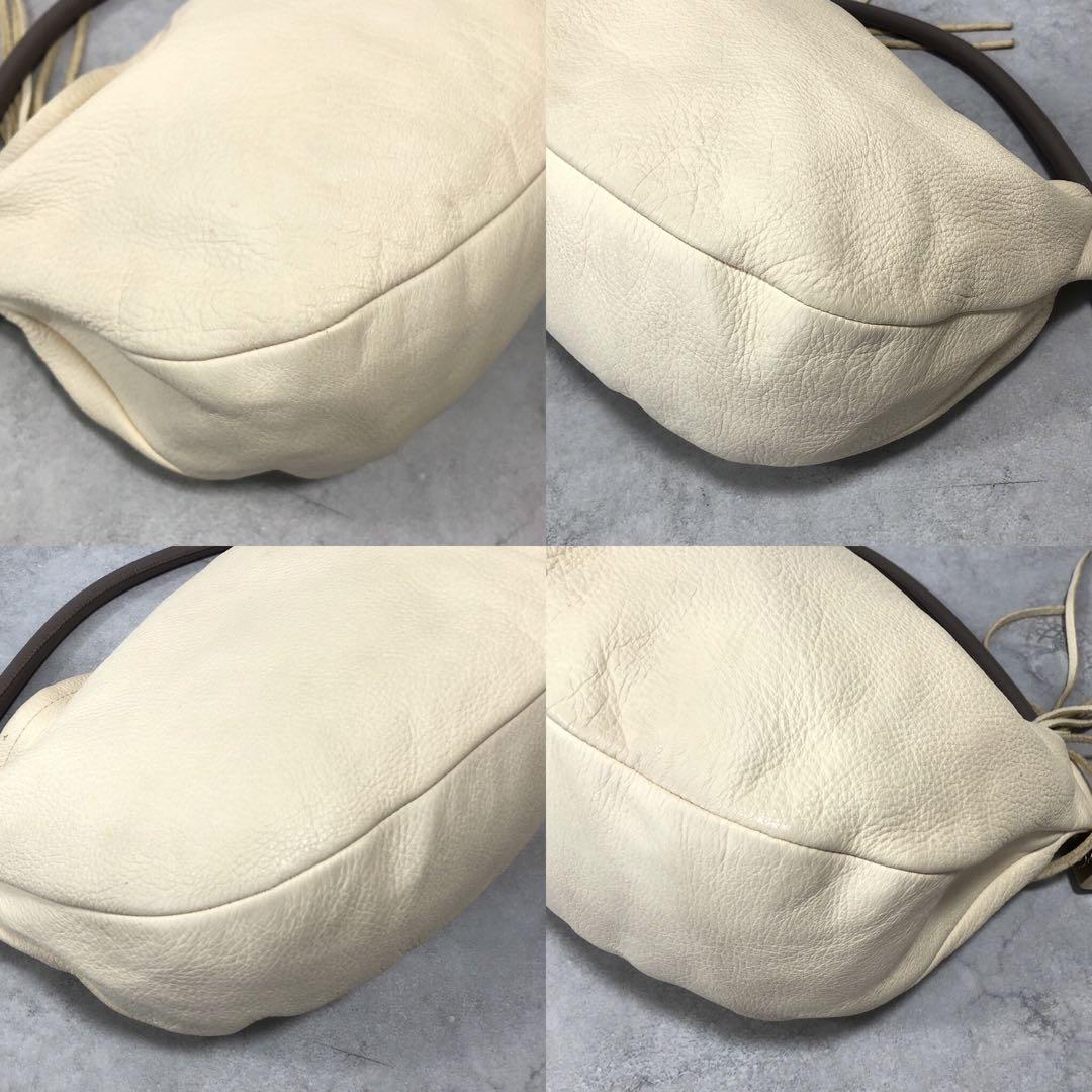 CHANEL フリンジ レザー ハンドバッグ