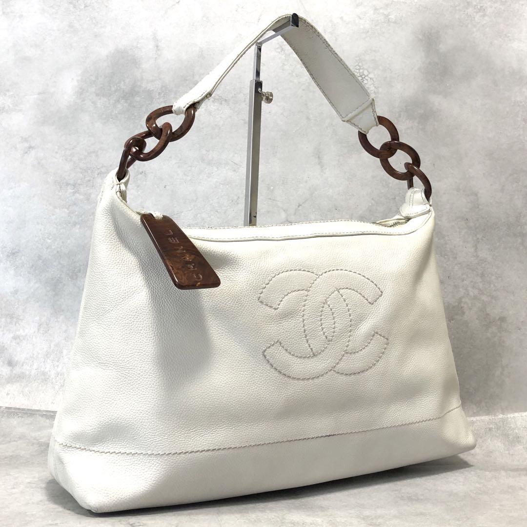 CHANEL ココマーク キャビアスキン ショルダーバッグ