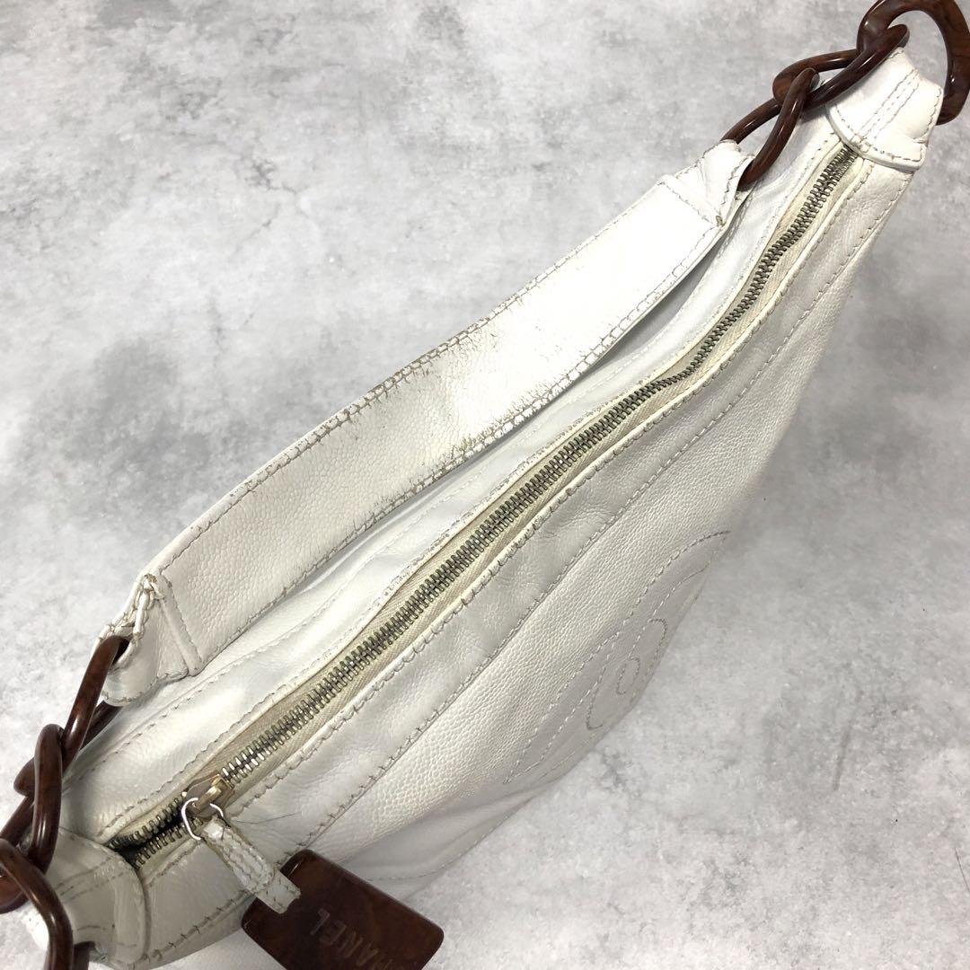 CHANEL ココマーク キャビアスキン ショルダーバッグ