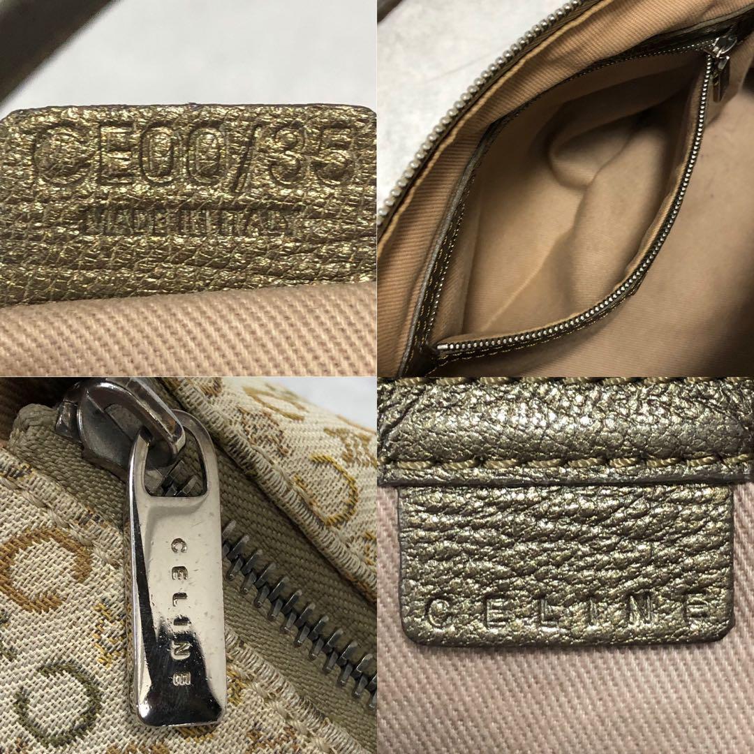 CELINE Cマカダム アクセサリーポーチ キャンバス