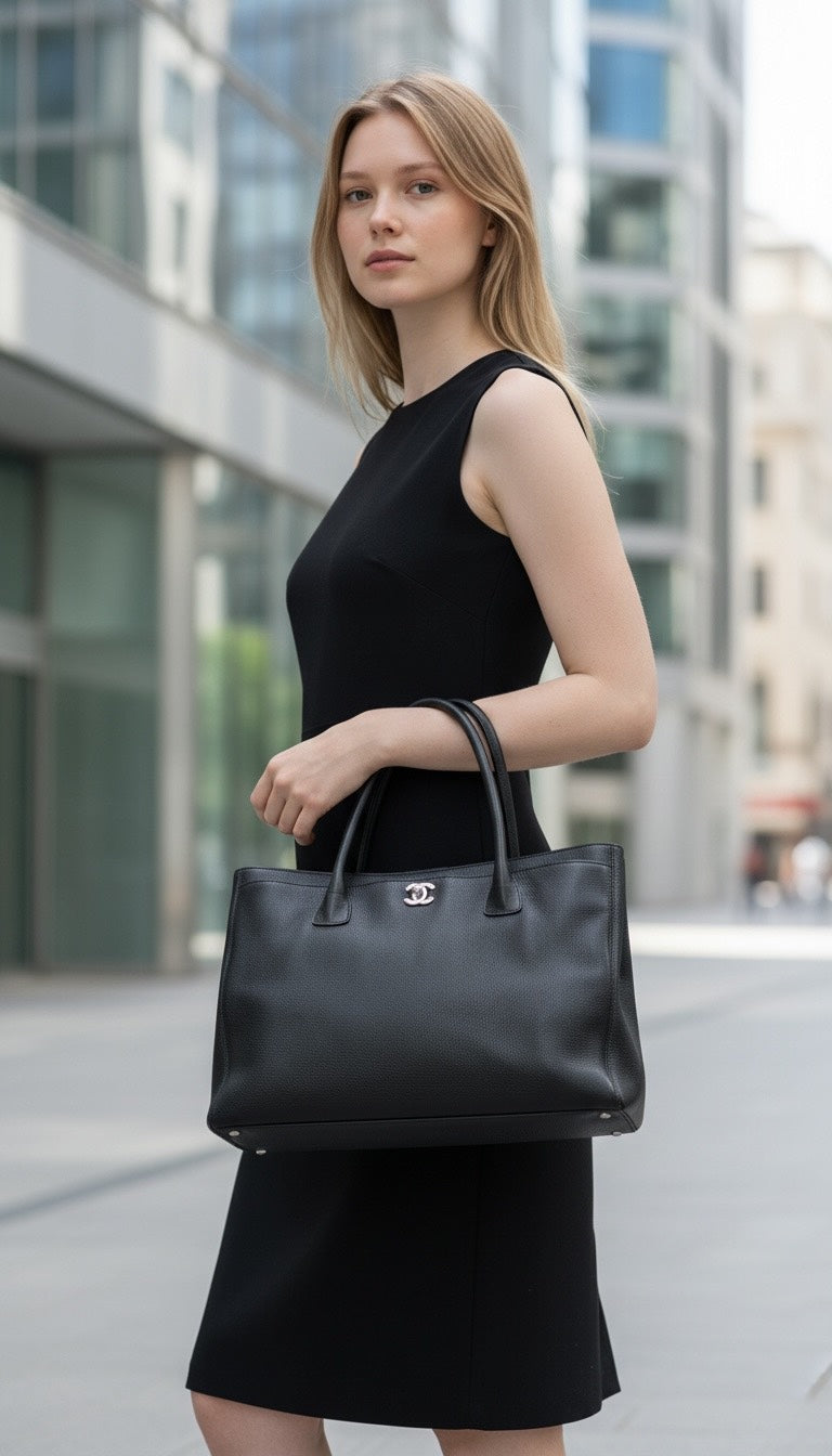 CHANEL エグゼクティブトート キャビアスキン ブラック 11番台